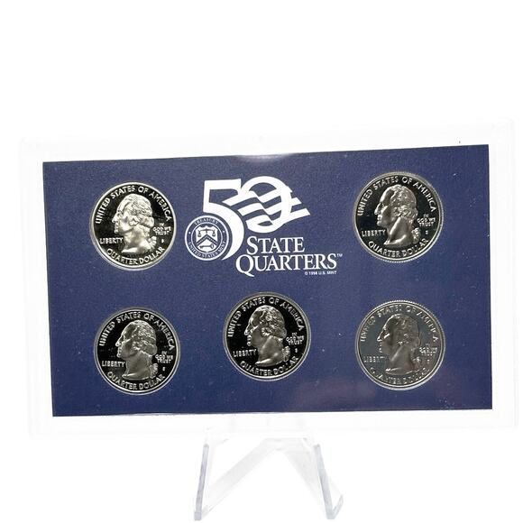 2001 US Mint State Quarters Proof Set Giftable Collectible Edition - Picture 3 of 6